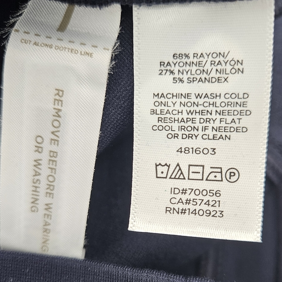 Loft Plus Crop Pant Size 18 Black/Navy NWT - Picture 4 of 4